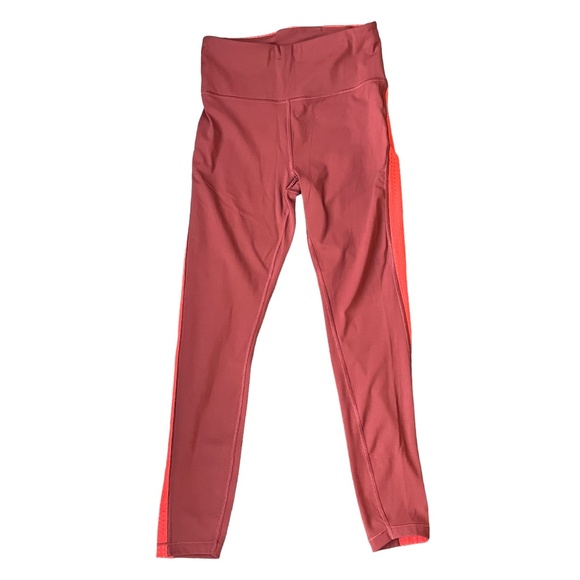 Athleta 7/8 Ultimate Tight Red Two‎ Tone Leggings Size XS - Picture 1 of 6